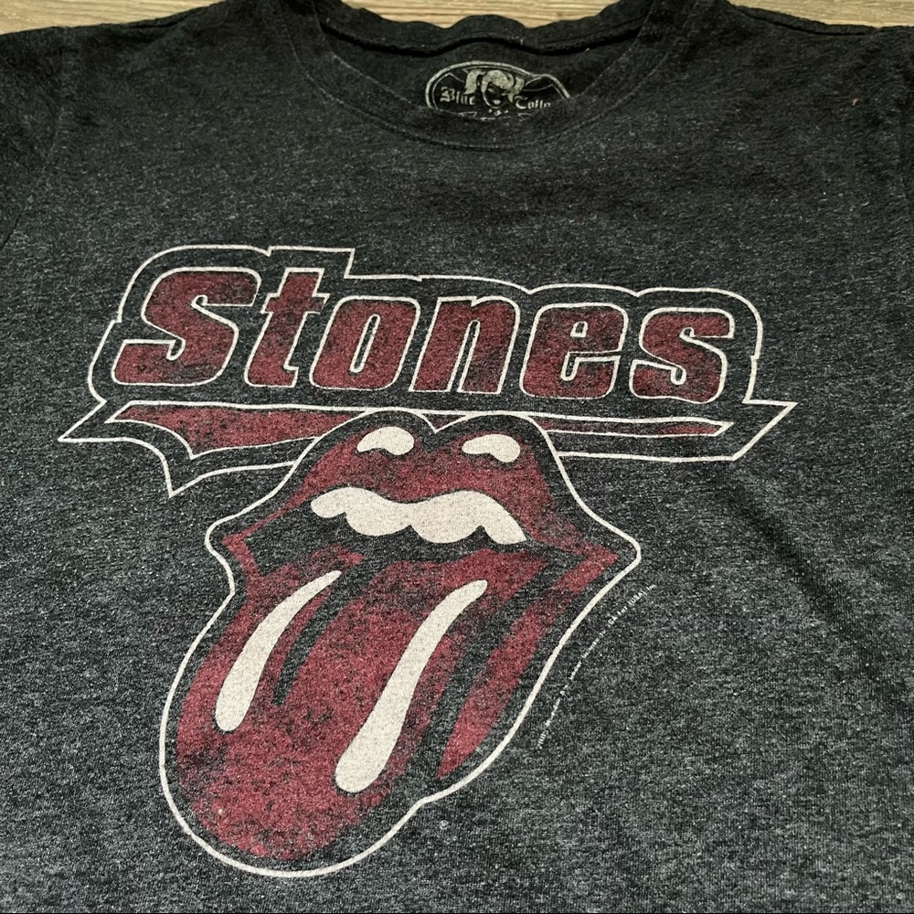 Rolling Stones Dark Grey Band Tee. Women’s size S - Picture 5 of 5